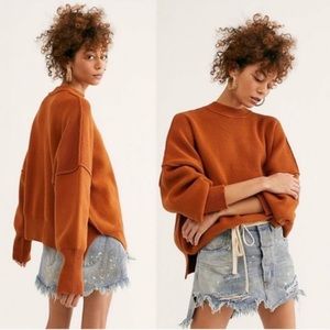 Free People Easy Street copper sweater M